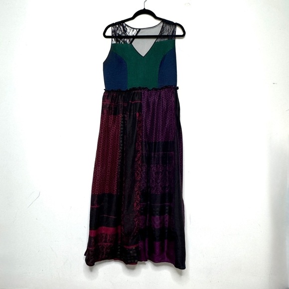 Anthopologie Rare “Montage Midi Dress” by Niki Mahajan Size 12 Orig Price $248 - Picture 5 of 13